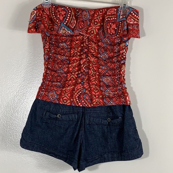 Rewind Denim Romper size XS strapless - Picture 5 of 8